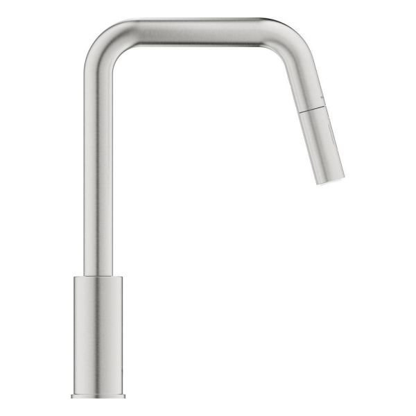 Grohe QuickFix Start Küchenarmatur mit Ausziehbrause, supersteel