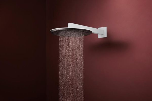 hansgrohe Raindance Alive S Duschkopf 300 2 Strahlarten mit Brausearm, weiß matt