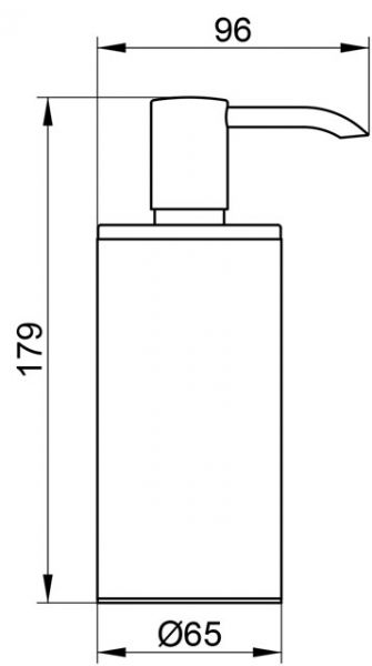 Keuco Plan Lotionspender Standmodell 250ml, chrom