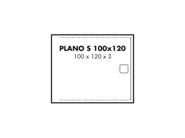 Polypex PLANO S 100x120 Duschwanne 100x120x3cm