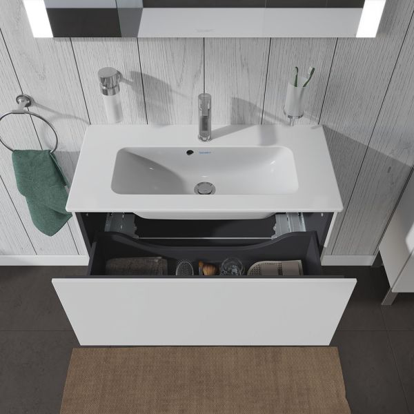 Duravit L-Cube Waschtischunterschrank wandhängend 82x39cm mit 1 Schublade für ME by Starck 234283