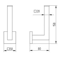 Vorschau: Avenarius Serie 420 Reservepapierhalter, chrom