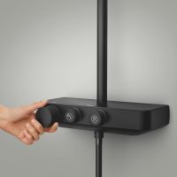 Vorschau: Grohe Vitalio Joy+ SmartControl System 350x230 Mono Duschsystem mit Thermostat, Aufputz, schwarz matt 1360482430