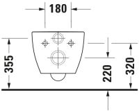 Vorschau: Duravit Happy D.2 Wand-WC 54x36,5cm, eckig, weiß 2221090000