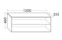 Vorschau: Burgbad Cube Regal, wandhängend, 120cm