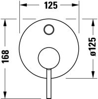Vorschau: Duravit Circle Einhebelmischer Set mit Unterputz-Grundkörper 2 Verbraucher, chrom CE4210008010
