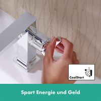 Vorschau: Hansgrohe Tecturis E Waschtischarmatur 110 Fine CoolStart wassersparend+, Push-Open, chrom