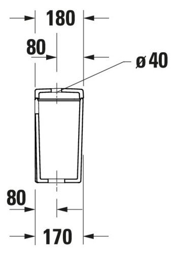 Duravit D-Neo Aufsatz-Spülkasten 3/6L mit Dual Flush, Anschluss unten links, WonderGliss, weiß