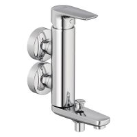 Kludi Pure&Solid Wannenfüll- und Brause-Einhandmischer, chrom 364890575