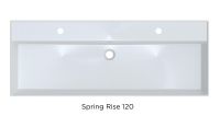 Vorschau: RIHO Spring Rise Waschtisch mit Waschtischunterschrank 120x46cm, 2 Hahnlöcher, 2 Schubladen