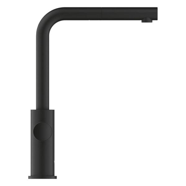 Grohe Blue 2.0 5-in-1-Armatur, L-Auslauf, ausziehbar, phantom black