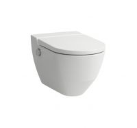 Vorschau: Laufen Cleanet Navia Dusch-WC rimless, wandhängend, Tiefspüler, inkl. WC-Sitz mit Deckel 82060.1