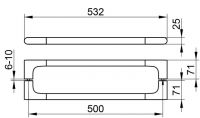 Vorschau: Keuco Edition 400 Duschtür-Doppelgriff 500mm, chrom
