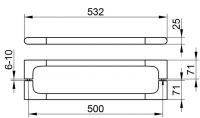 Vorschau: Keuco Edition 400 Duschtür-Doppelgriff 500mm, chrom