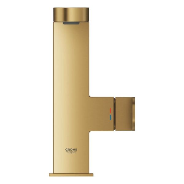 Grohe Plus Einhand-Waschtischbatterie, M-Size, Zugstangen-Ablaufgarnitur, cool sunrise gebürstet