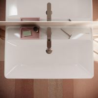 hansgrohe Xanuia Q Waschbecken 80x48cm mit Hahnloch und Überlauf weiß 60225450