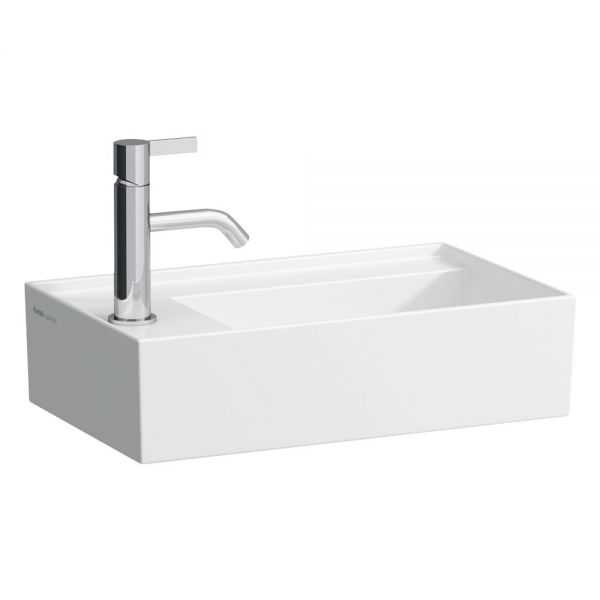 Kartell by Laufen Handwaschbecken, Becken rechts, 46x28cm weiß