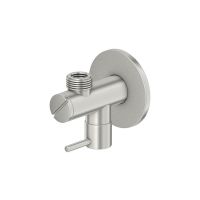 Steinberg Serie 100 Eckventil m. 38-Anschluss f. Flexschlauch, brushed nickel100_1640_BN_