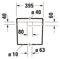 Vorschau: Duravit Happy D.2 Spülkasten 3/6L mit Dual Flush, Anschluss rechts oder links, WonderGliss, weiß