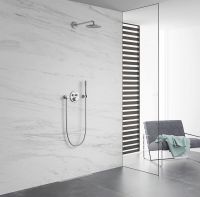 Vorschau: Grohe Rainshower® Cosmopolitan 210 Kopfbrause mit Wandhalterung, chrom 26171000