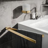 emco loft Handtuchhalter 43cm, schwenkbar, gold poliert 