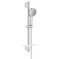 Grohe Vitalio Joy+ 120 Brausestangen-Set mit AquaBooster Handbrause, 3 Strahlarten, chrom 1348660000