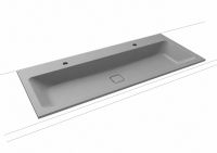 Kaldewei Cono Einbau-Doppelwaschtisch, 120x50cm, mit Perl-Effekt, Mod. 3082-D