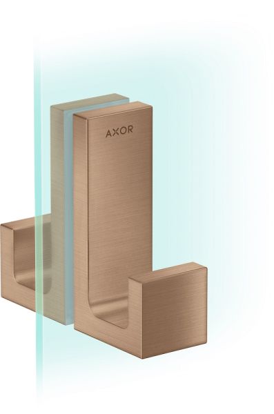 Axor Universal Rectangular Duschtürgriff, brushed red gold 42639310