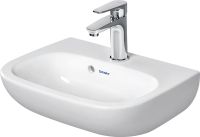 Vorschau: Duravit D-Code Handwaschbecken rechteckig 45x34cm, mit Hahnloch und Überlauf, weiß 0705450000