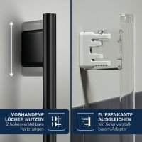 Vorschau: Grohe Vitalio Joy+ 120 Brausestangen-Set, 3 Strahlarten, schwarz matt