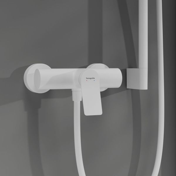 hansgrohe Vivenis Einhebel-Duscharmatur Original Aufputz, weiß matt