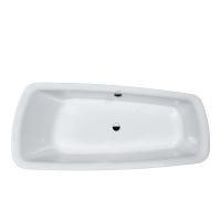 Vorschau: Laufen Palomba Einbau-Badewanne aus Sanitäracryl, 20mm Rand, inkl. Fußgestell, 180x80cm, weiß, H2428010000001