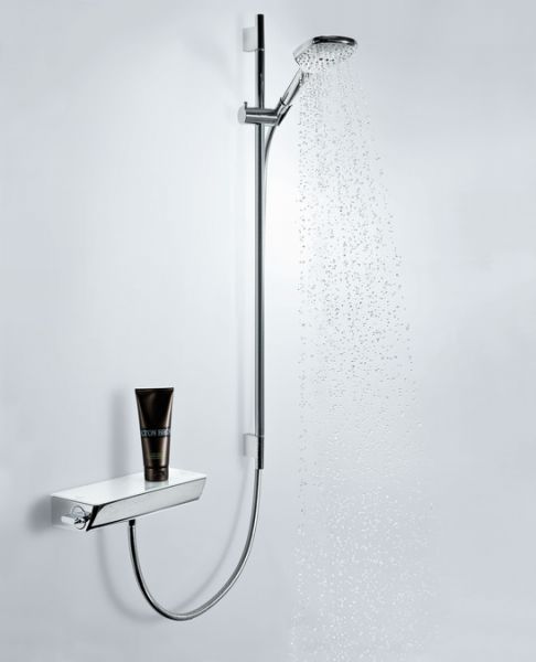 Hansgrohe Raindance Select E Brausesystem 120 mit Ecostat Select Thermostat, 90cm, weiß/chrom