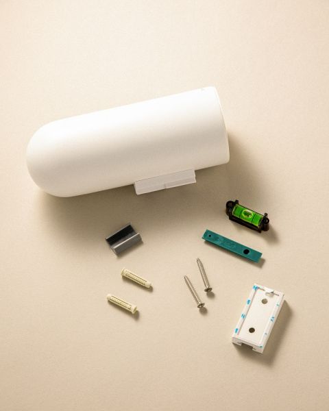 Cosmic Geyser Wand-Zahnbürstenhalter, weiß matt