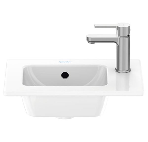 Duravit XBase Badmöbel-Set 43cm mit ME by Starck Waschtisch und Spiegel