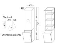 Vorschau: Burgbad Sys30 MagicTwist Drehschrank mit Wäschekippe