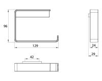 Vorschau: emco loft Papierhalter schwenkbar, bronze gebürstet