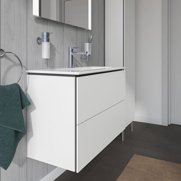 Duravit L-Cube Waschtischunterschrank wandhängend 82x39cm mit 2 Schubladen für ME by Starck 234283