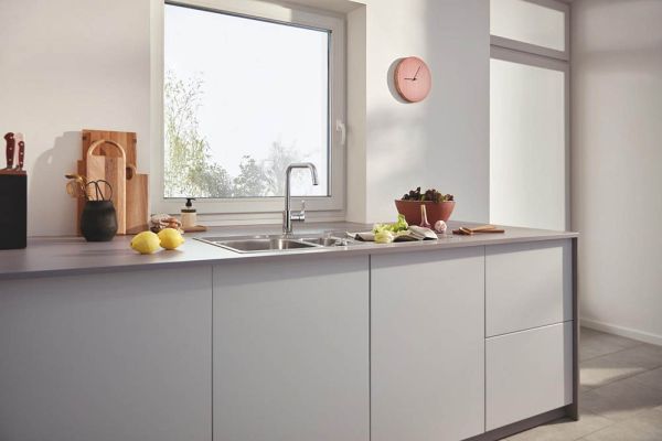 Grohe Eurosmart Küchenarmatur für die Vor-Fenster-Montage, chrom