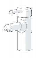 Vorschau: Hansa Hansamedipro Waschtisch-Einhand-Einlochbatterie mit Ablaufgarnitur, chrom