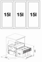 Vorschau: Blanco Abfallsystem Select II Orga 60/3