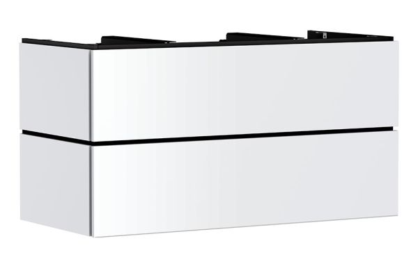 hansgrohe Xilesa E Unterschrank 118x55cm für Konsole mit 2 Schubkästen, grifflos, weiß matt 54304700 