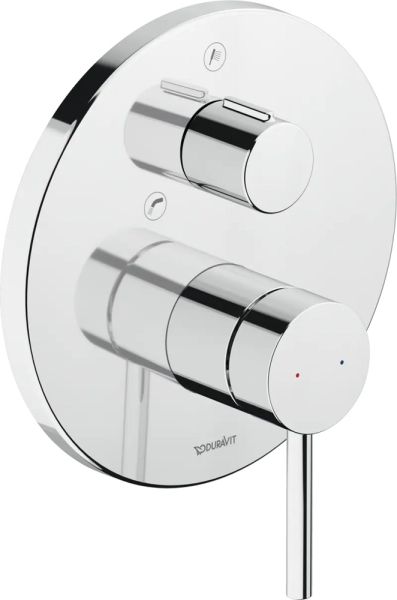 Duravit Circle Einhebel-Wannenmischer Unterputz, chrom