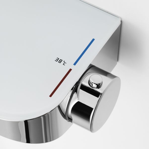 Avenarius Duschsystem mit Thermostatbatterie, höhenverstellbar, chrom