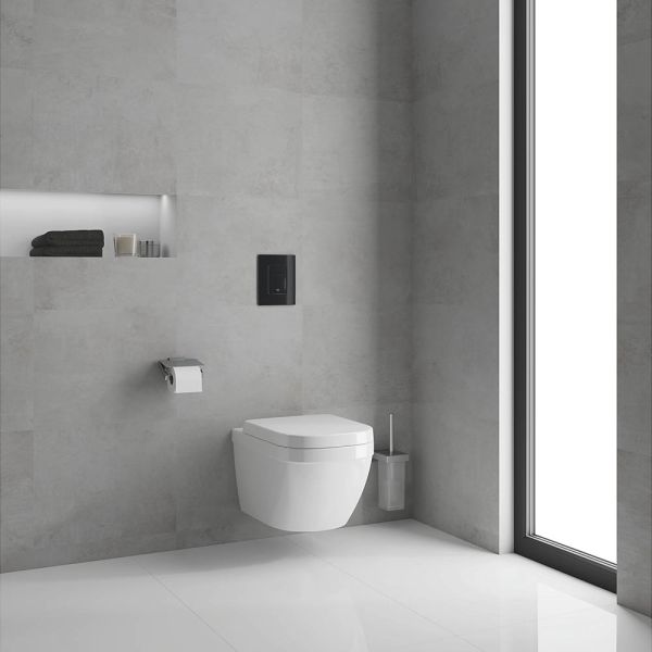 Grohe Rapid SL 3-in-1 Rapid SL Montageelement 1,13m mit Betätigungsplatte in schwarz glänzend