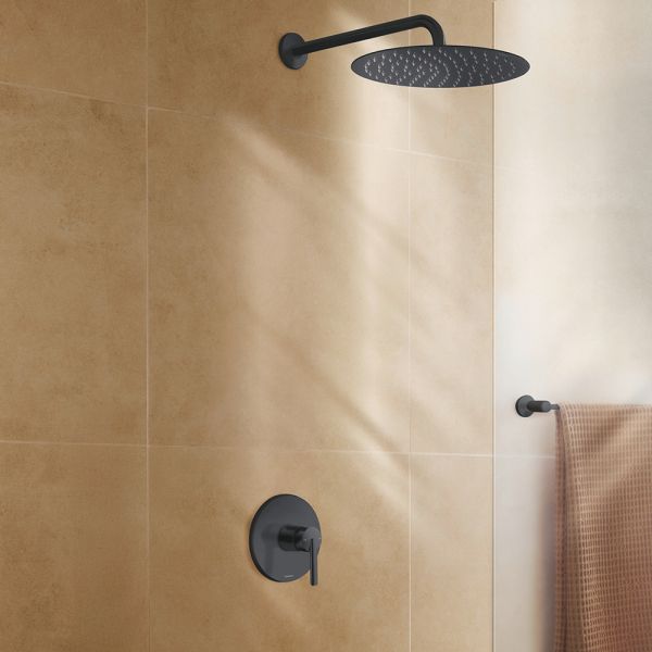 Duravit Balcoon Brausemischer Unterputz, 2 Verbraucher, schwarz matt