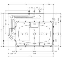 Vorschau: Hansgrohe Raindance Grundkörper für Raindance Rainmaker 680x460mm Air 3jet Kopfbrause