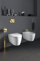 Vorschau: Duravit Starck T Handtuchring, geschlossene Form, wandhängend, zum Schrauben/Kleben, gold 0099473400