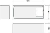 Vorschau: Duravit No.1 Badewannenträger 177x77x51,5cm für Badewanne 700491, weiß
