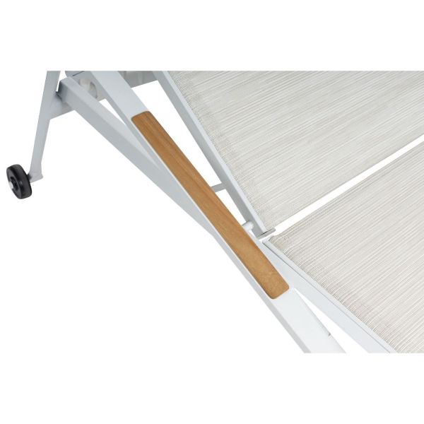 KETTLER DINING DIAMOND Stapelliege weiß matt beige 0103914-5800
